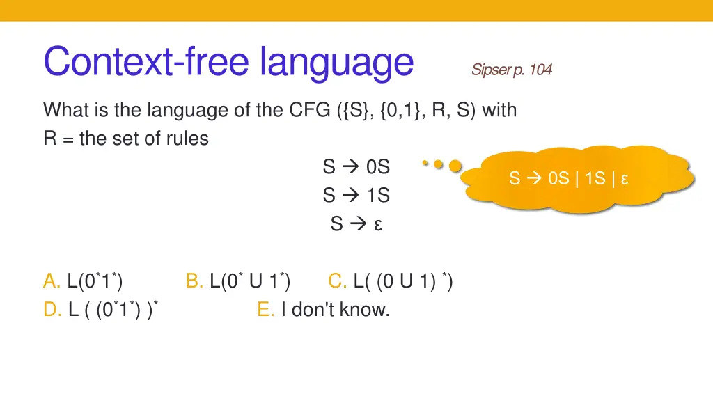 context free language 2