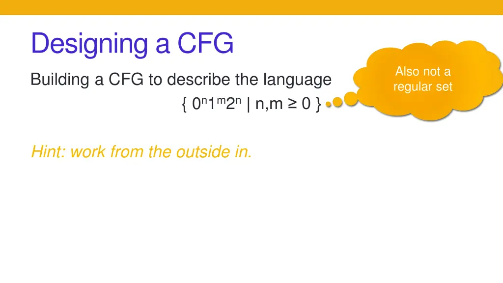 designing a cfg 6