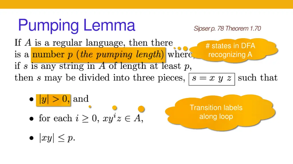 pumping lemma
