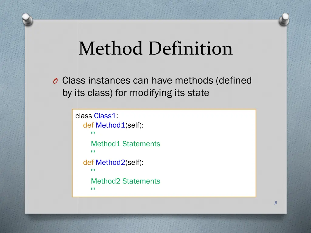 method definition