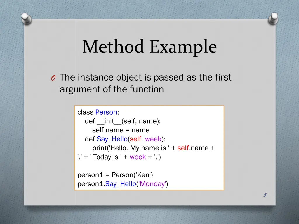 method example 1