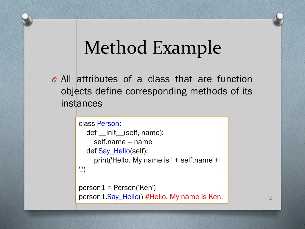 method example