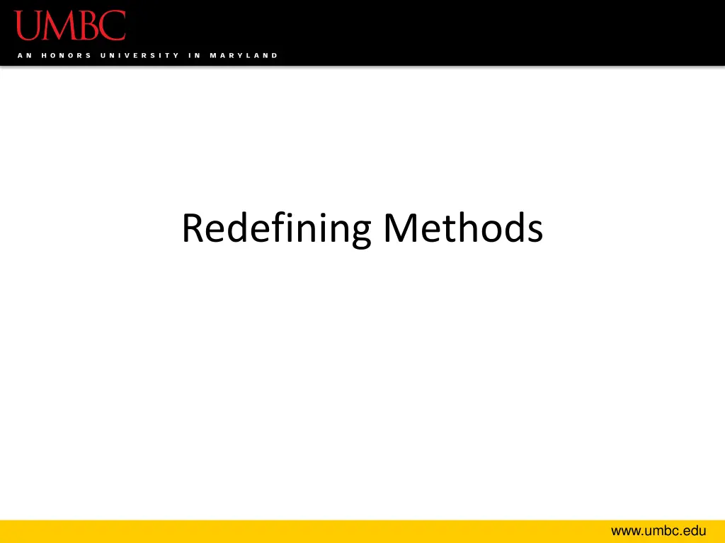 redefining methods