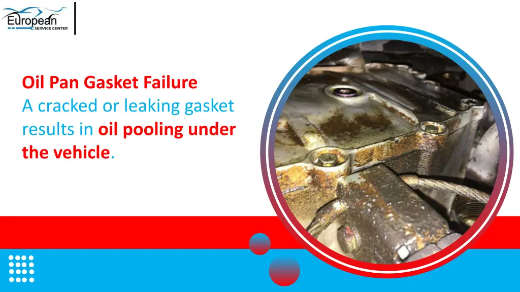 oil pan gasket failure a cracked or leaking
