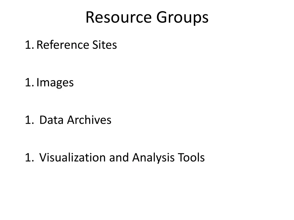 resource groups