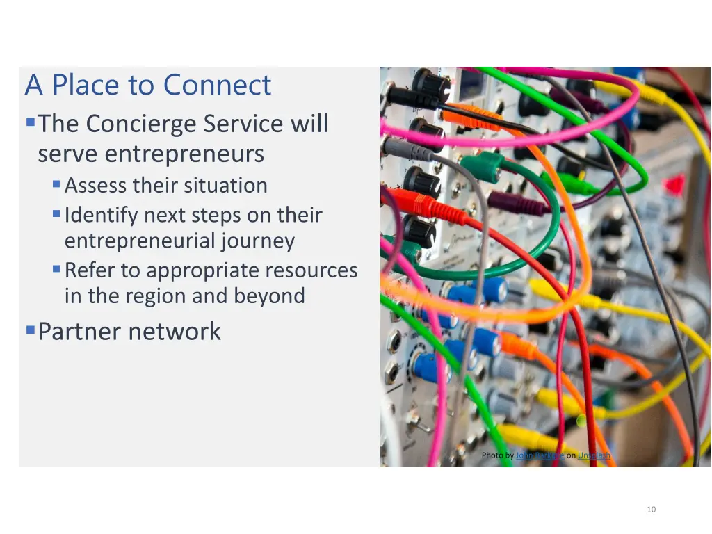 a place to connect the concierge service will