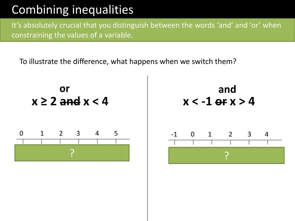 combining inequalities 2