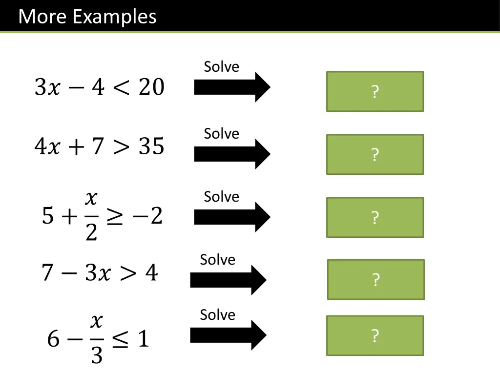 more examples