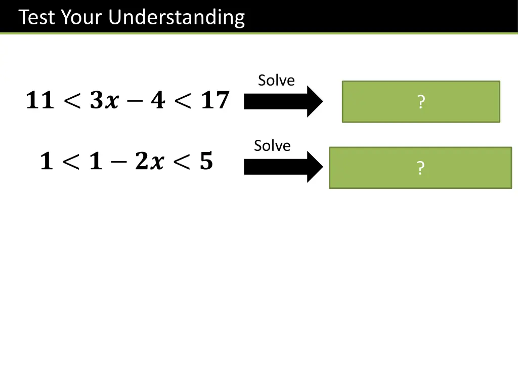 test your understanding