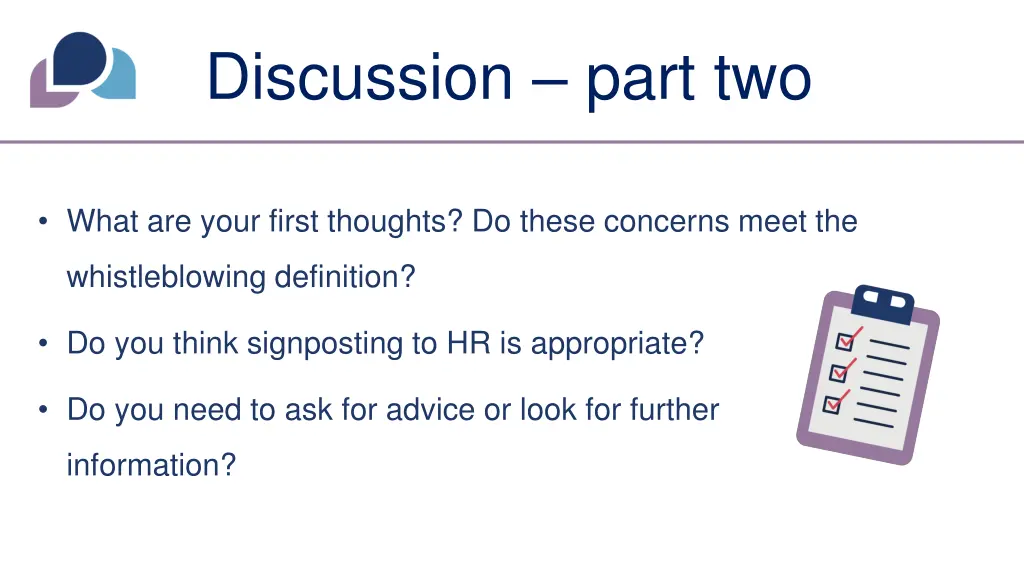 discussion part two