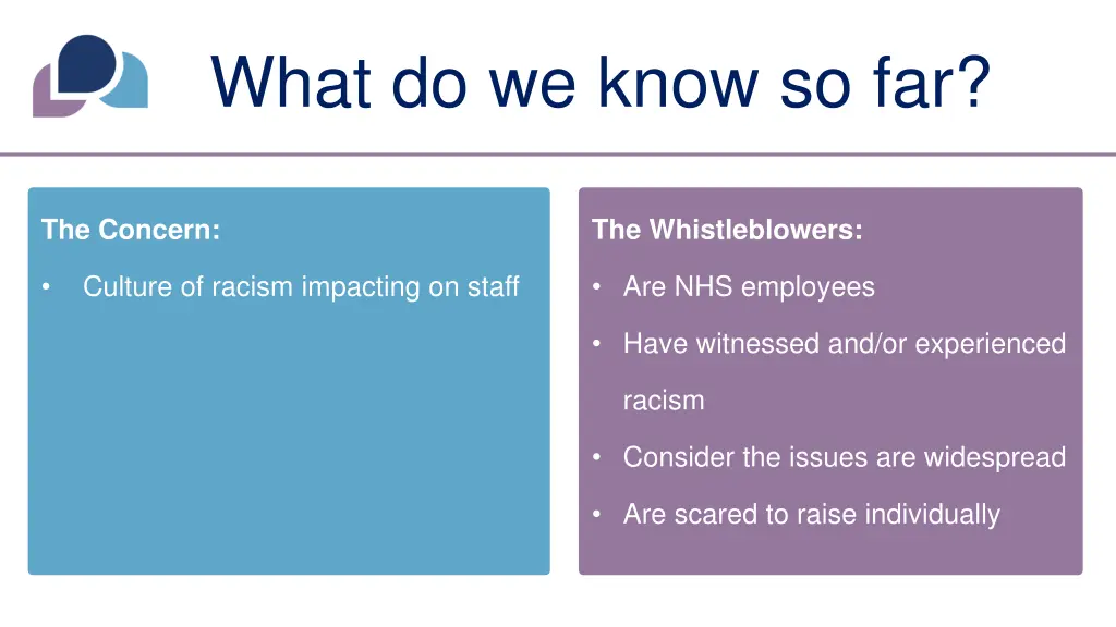 what do we know so far