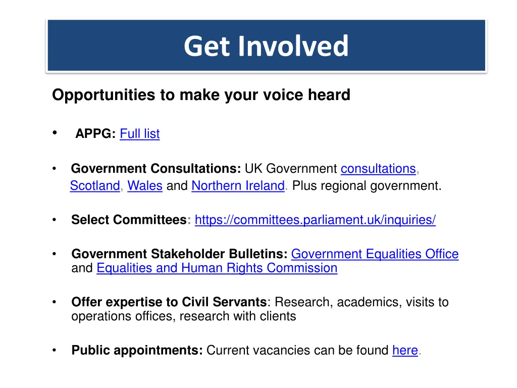 get involved