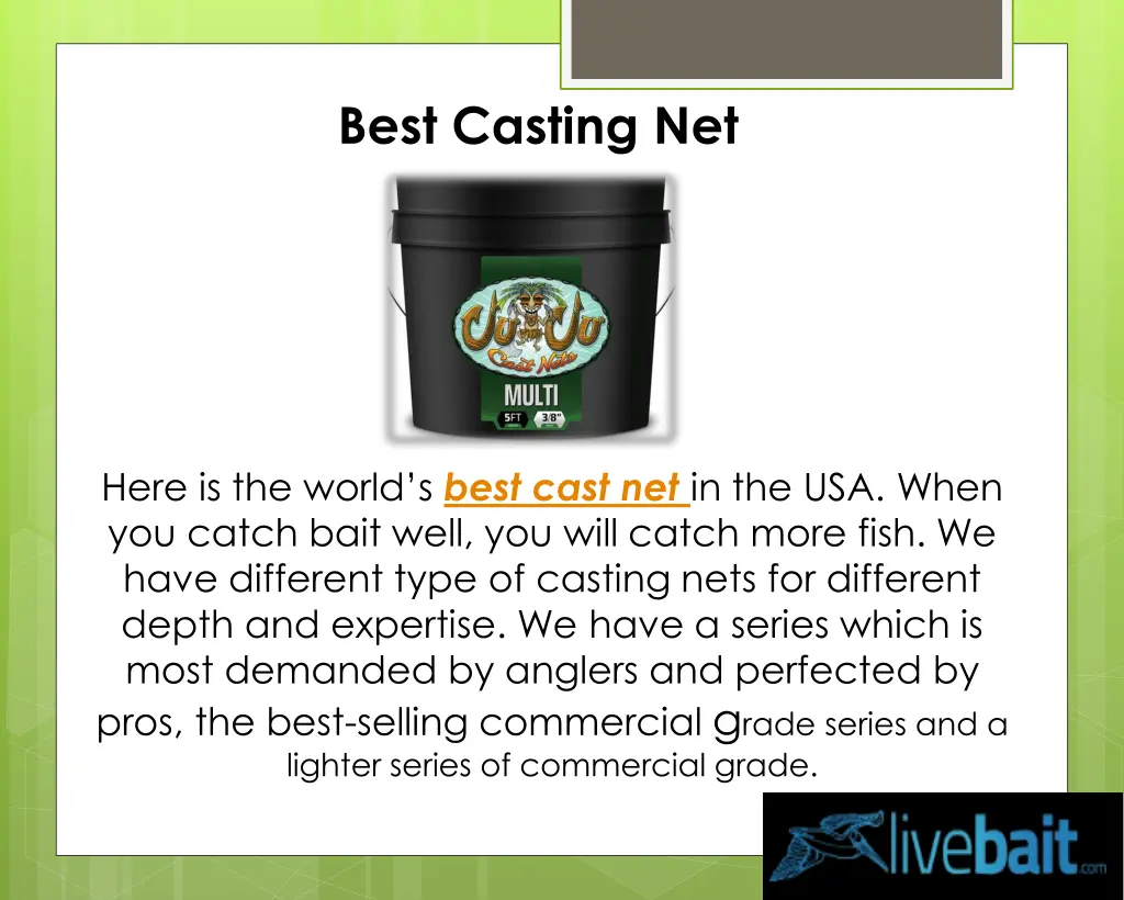 best casting net