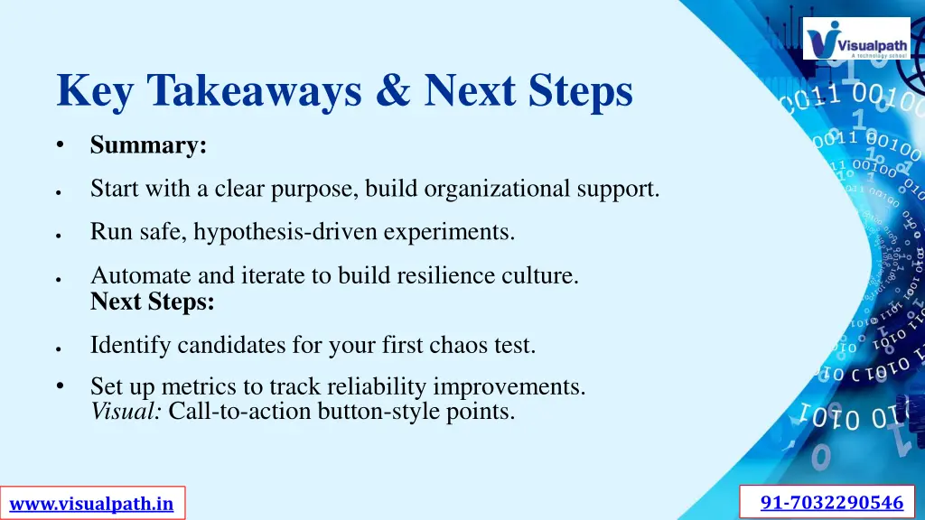 key takeaways next steps