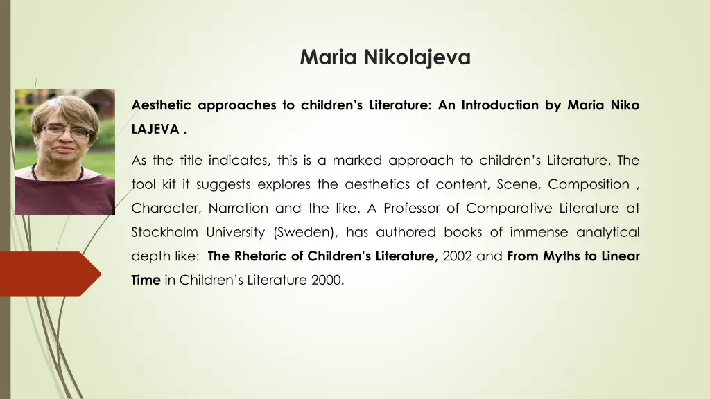 maria nikolajeva