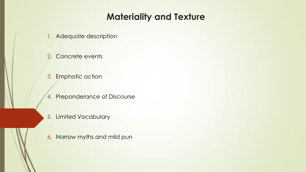 materiality and texture