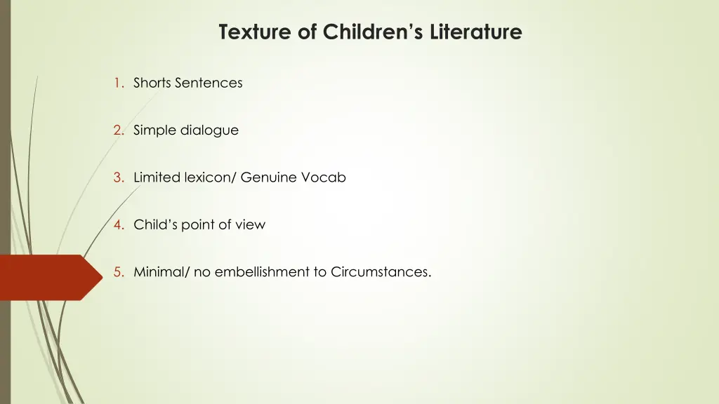 texture of children s literature
