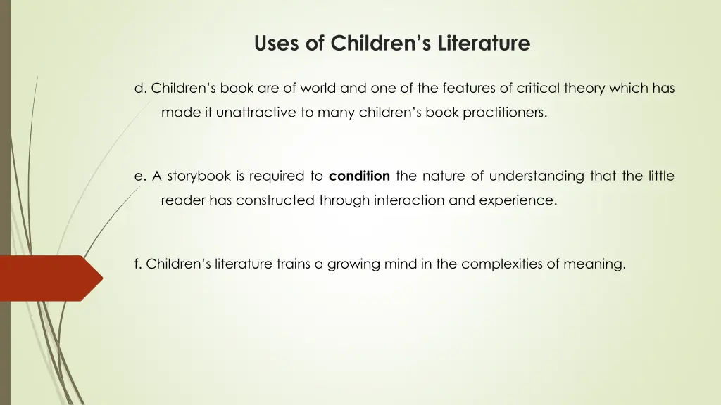 uses of children s literature 1