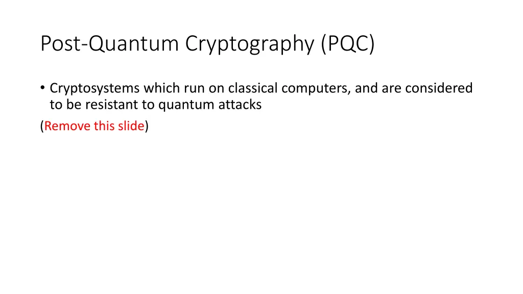 post quantum cryptography pqc