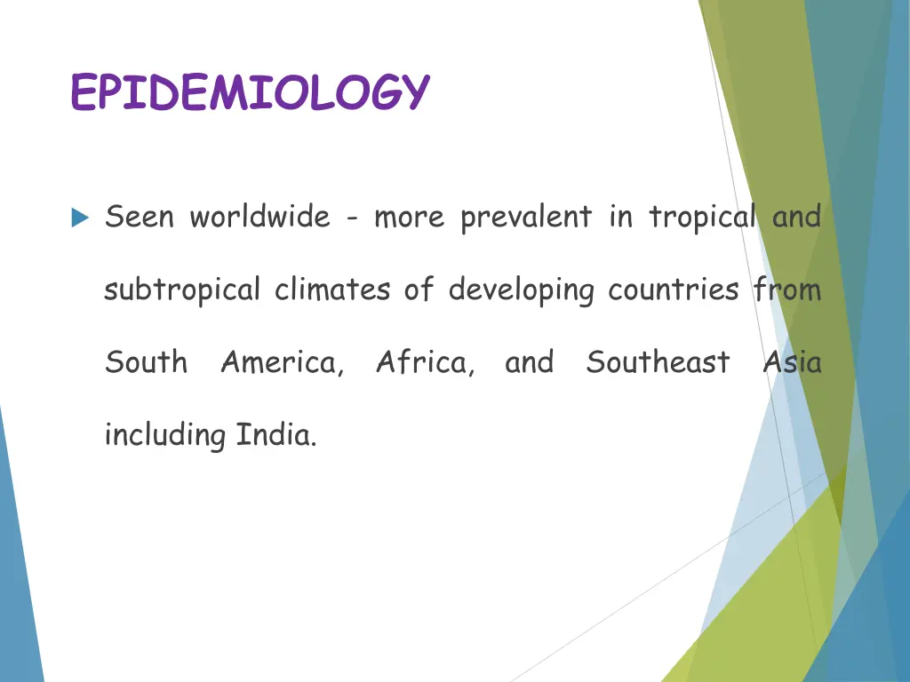 epidemiology