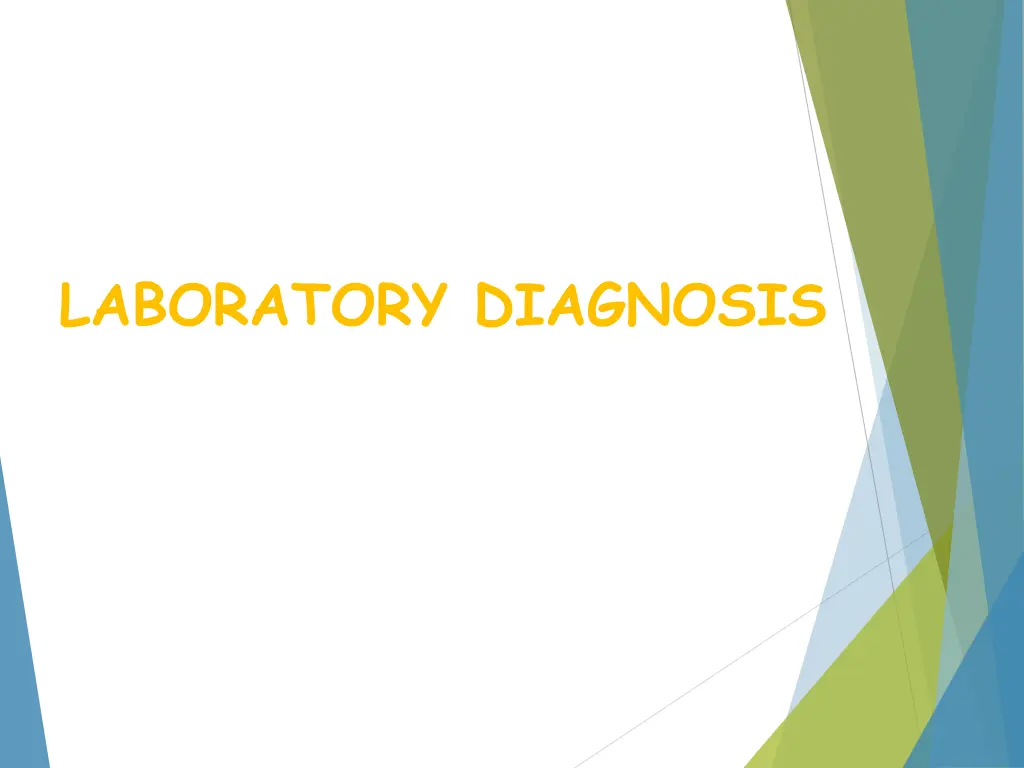 laboratory diagnosis