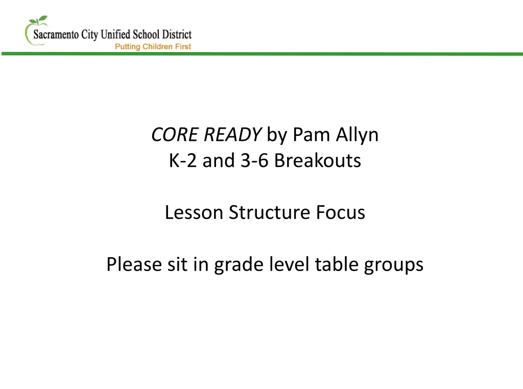 core ready by pam allyn k 2 and 3 6 breakouts