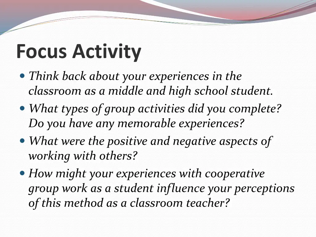 focus activity