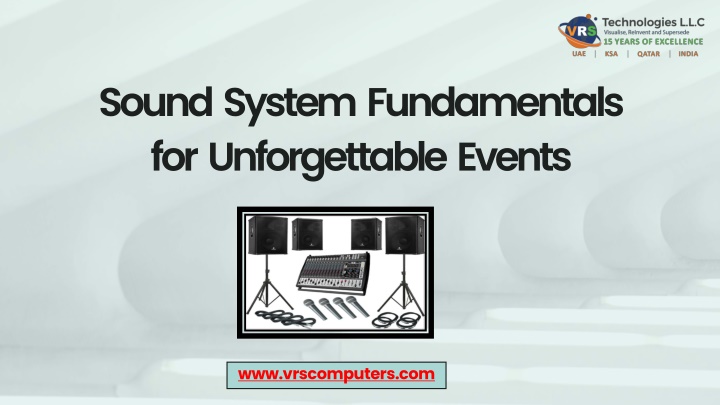 sound system fundamentals for unforgettable events