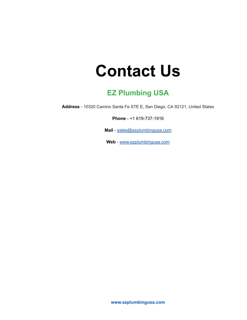 contact us