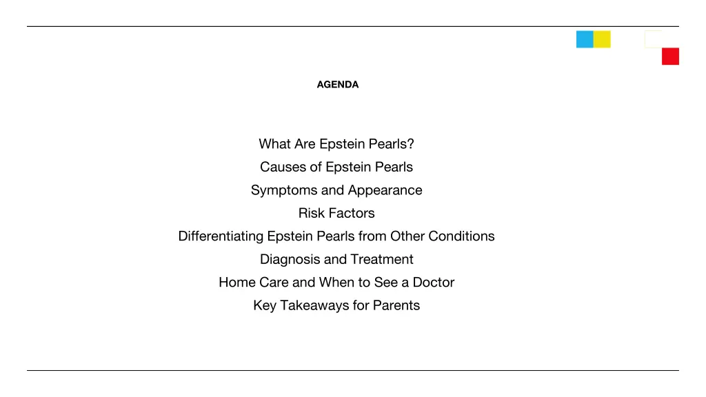 agenda