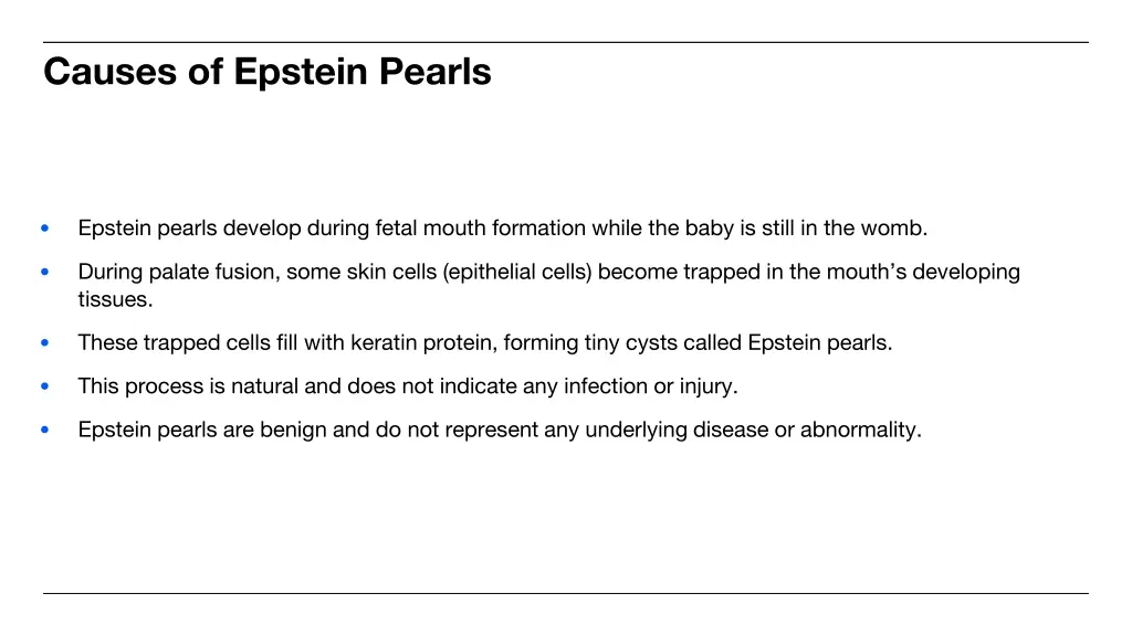 causes of epstein pearls