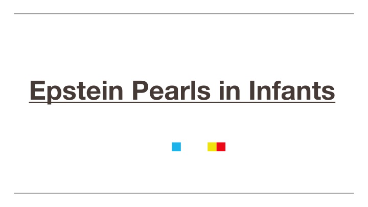 epstein pearls in infants epstein pearls