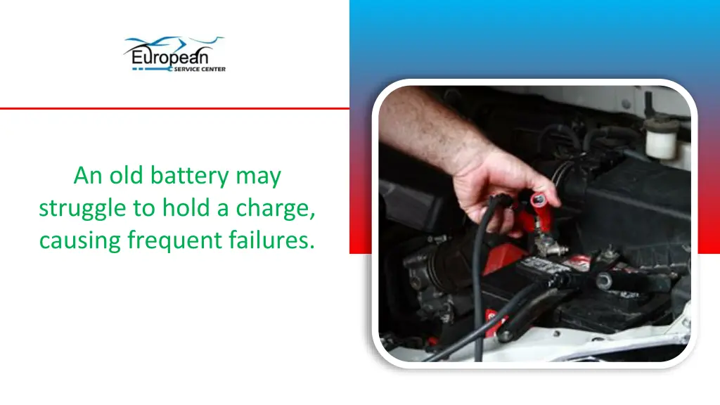 an old battery may struggle to hold a charge