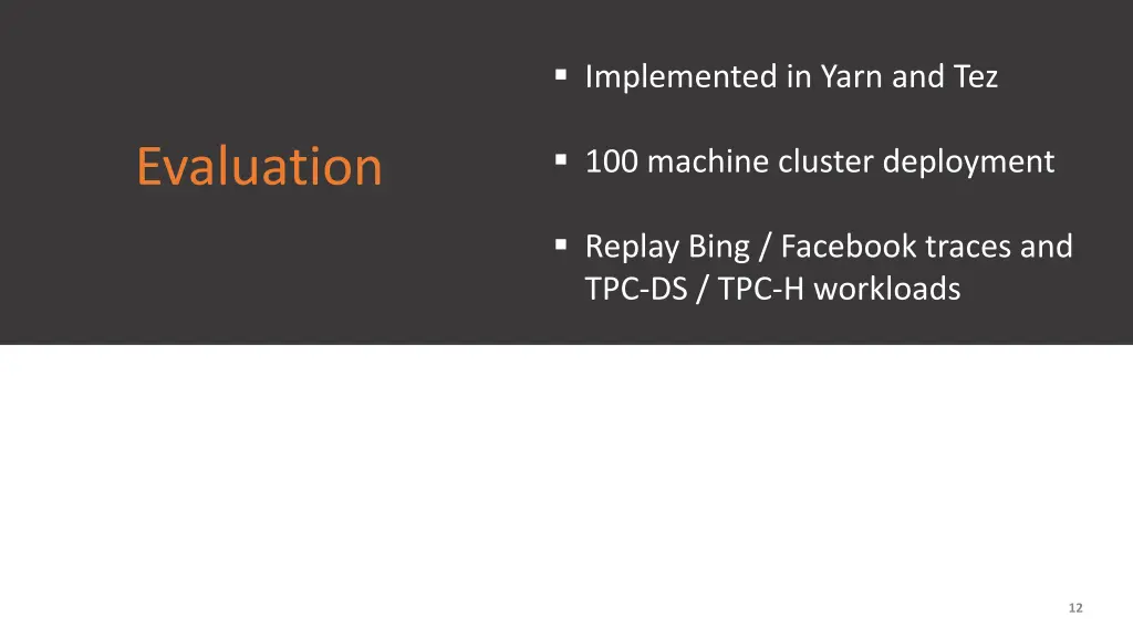 implemented in yarn and tez