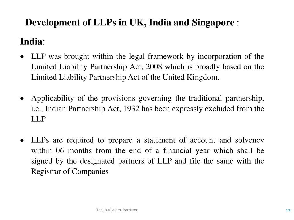 development of llps in uk india and singapore 1