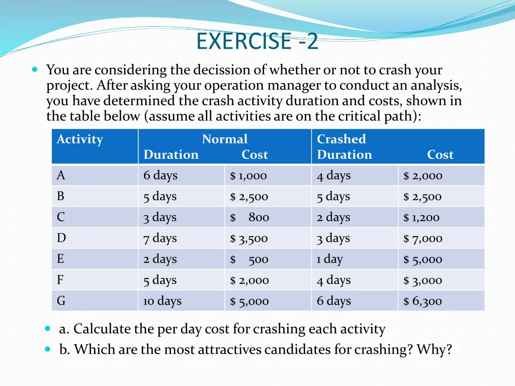 exercise 2