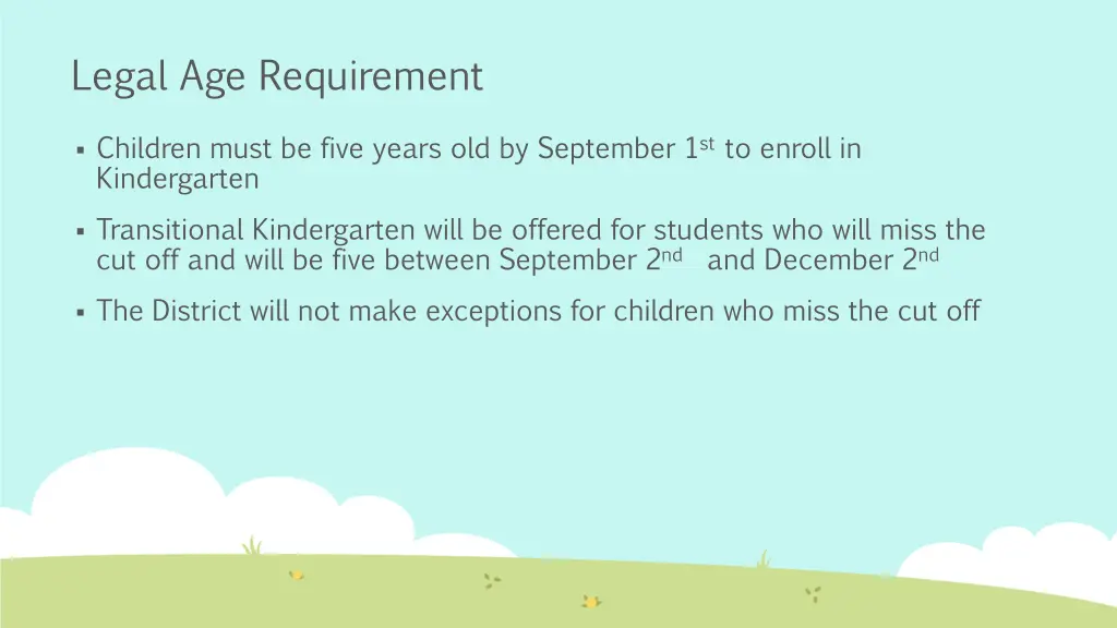 legal age requirement