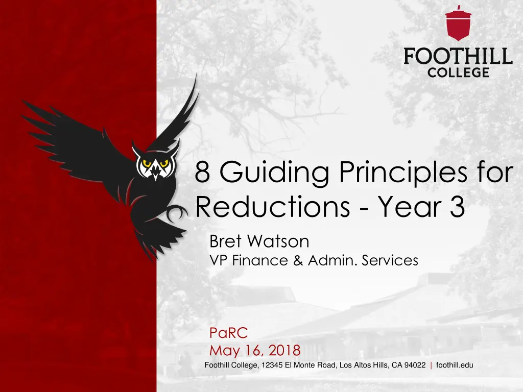 8 guiding principles for reductions year 3 bret
