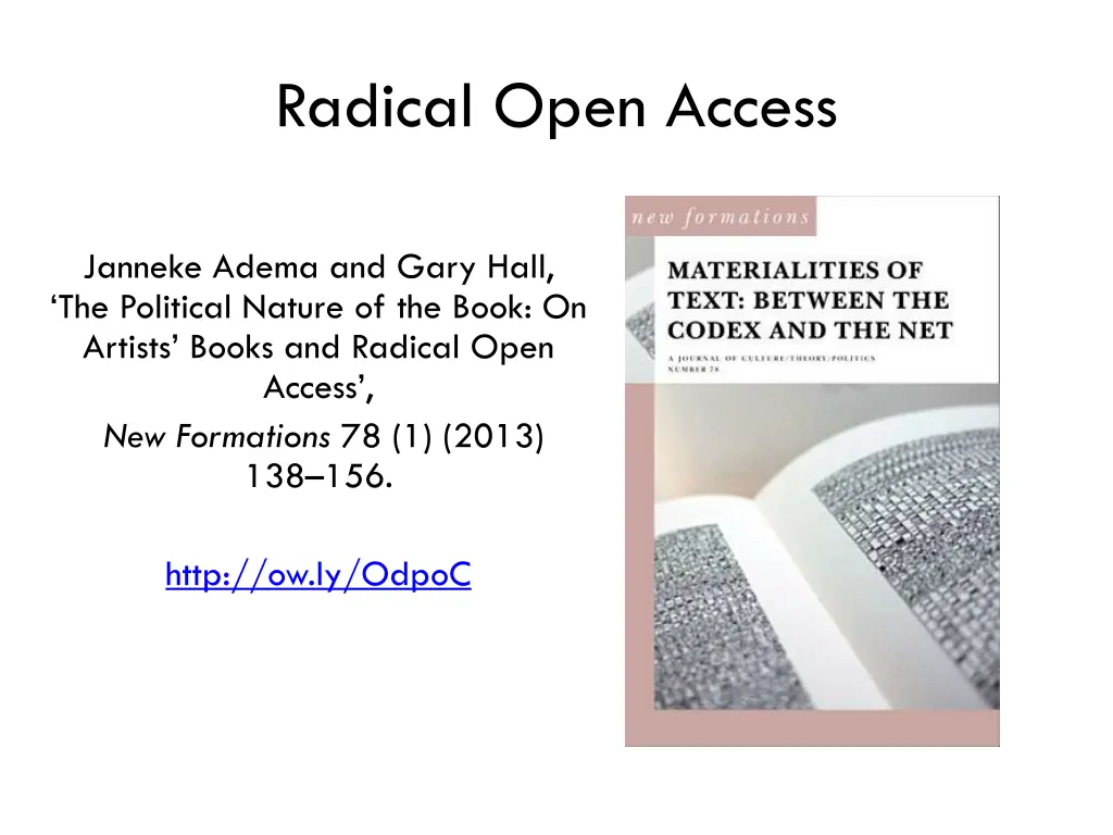 radical open access