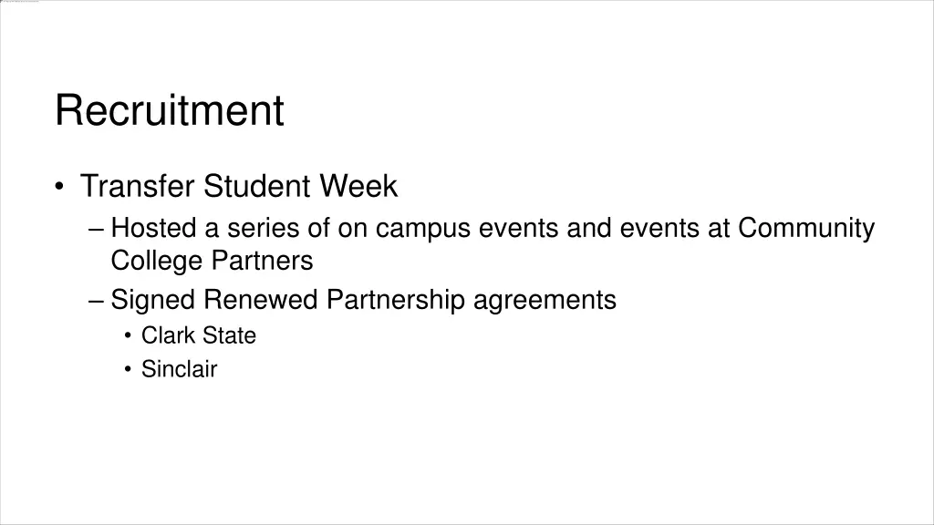 recruitment