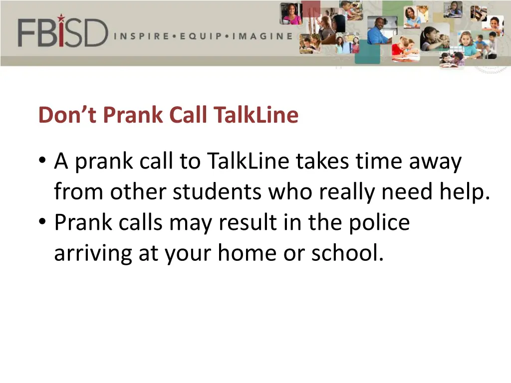 don t prank call talkline