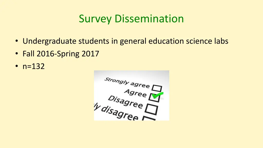 survey dissemination