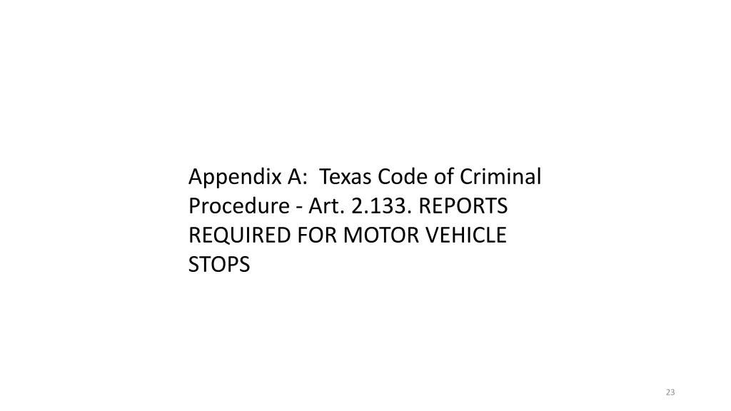 appendix a texas code of criminal procedure
