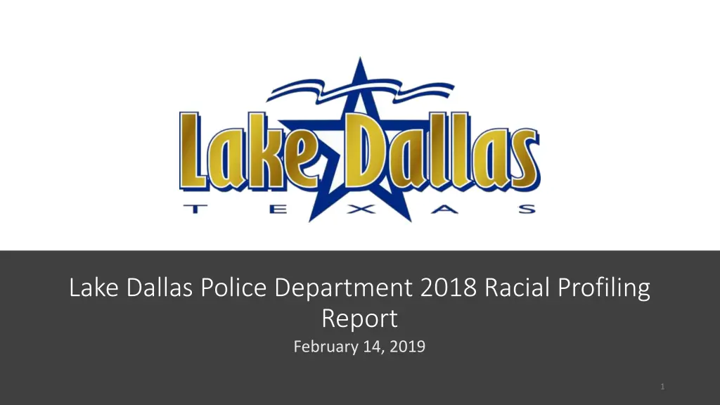 lake dallas police department 2018 racial