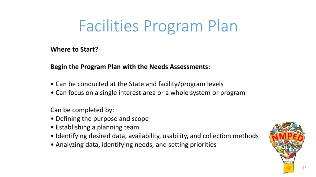 facilities program plan 1