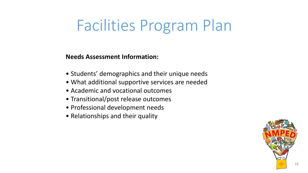 facilities program plan 2