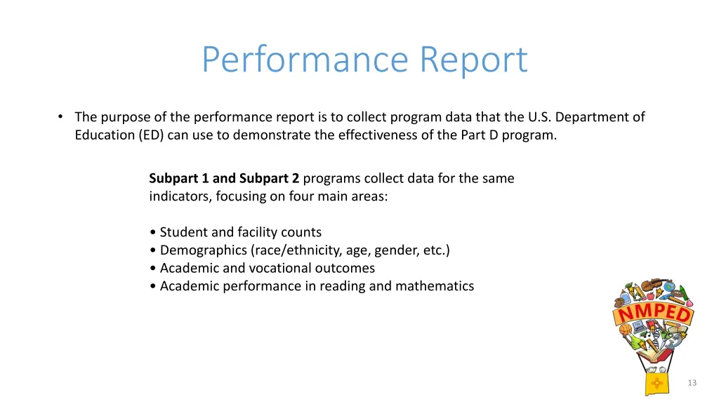 performance report