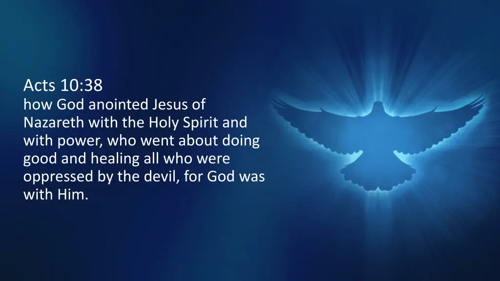 acts 10 38 how god anointed jesus of nazareth