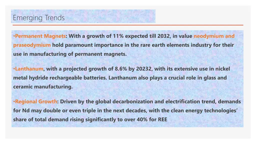 emerging trends