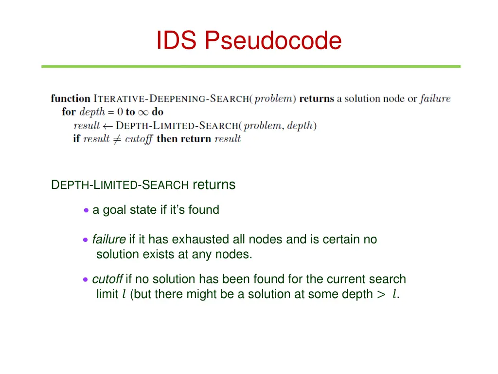 ids pseudocode